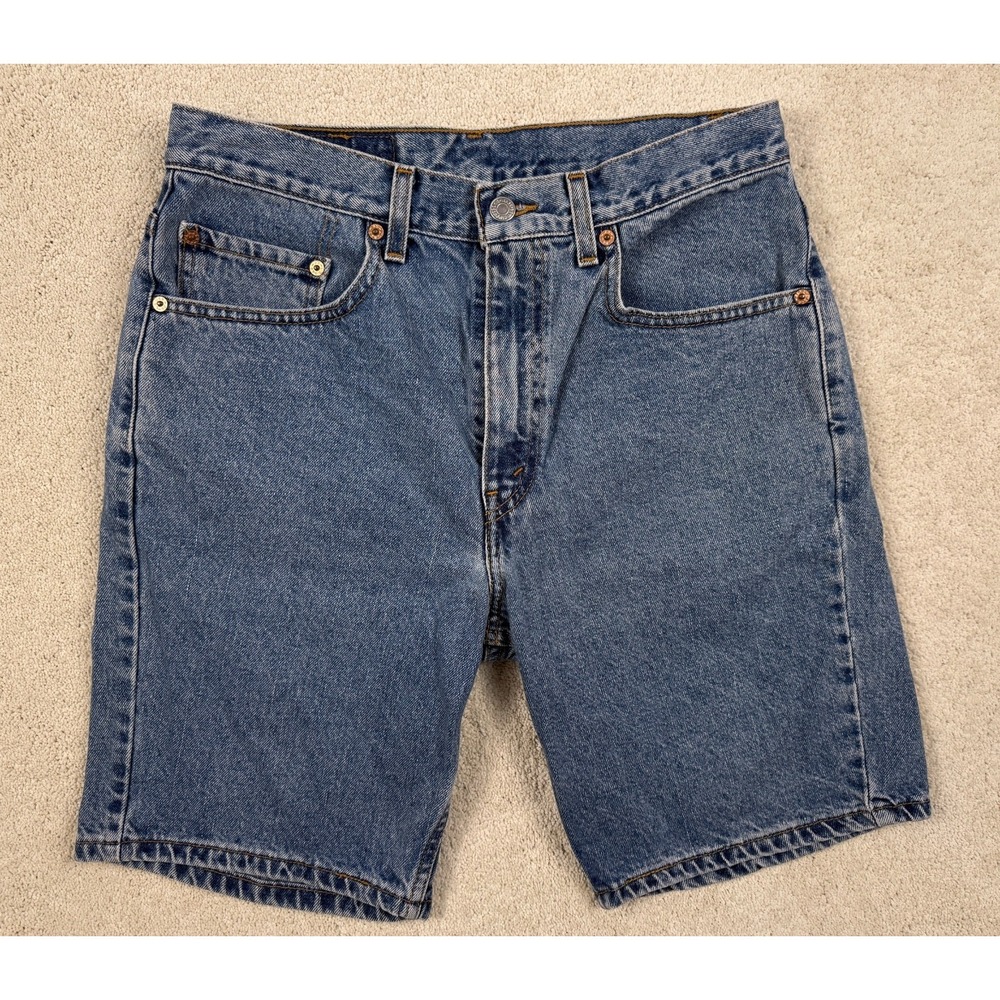 Vintage LEVI'S Men's 505 Denim Jean Shorts 90's Size 32 (act 30) Reg Fit #1432